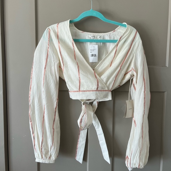 Tularosa Delia Blouse wrap top XS- NWT - Picture 4 of 6